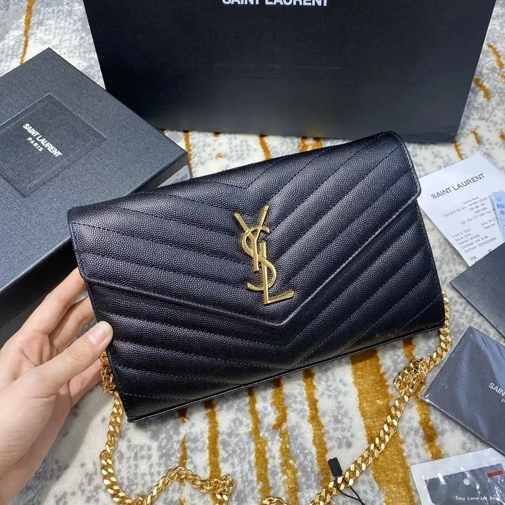 Tony Luxuries WALLET MATELASSÉ YSL CHAIN CASSANDRE 0512